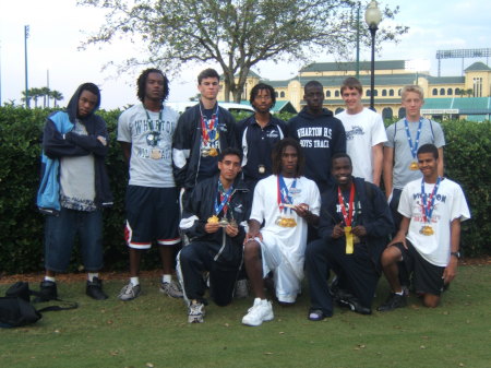 A Handful of my athletes at Disney Track Meet