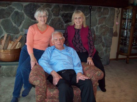 Betty, Dad, and me