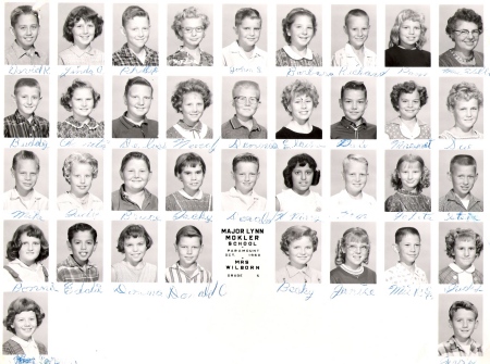 Fifth Grade - Mrs. Wilborn 1960