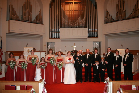 The whole wedding party!