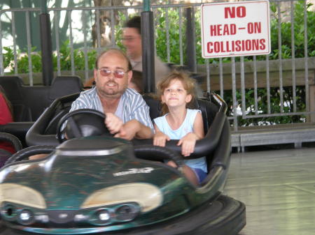 Father and Daughter having fun