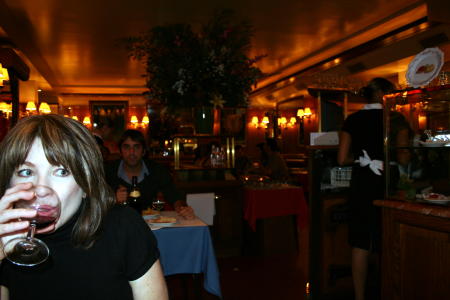 Sipping Bordeaux at Le Relais d'Entrecote