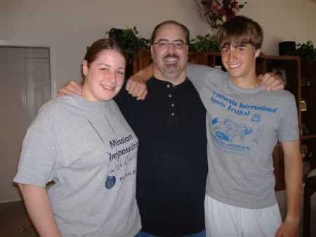 Lauren, Evan and me at my mom's 2006