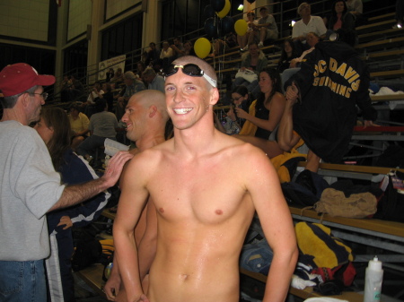 Jacob at Pacific Coast Swim Championships, Long Beach