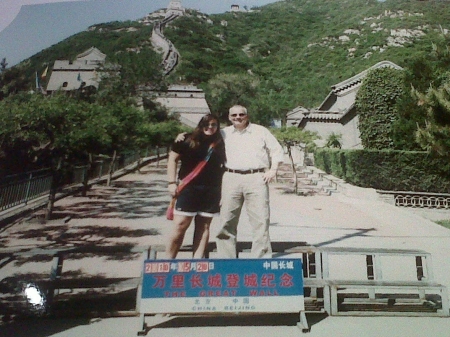Great Wall with oldest daughter -2010