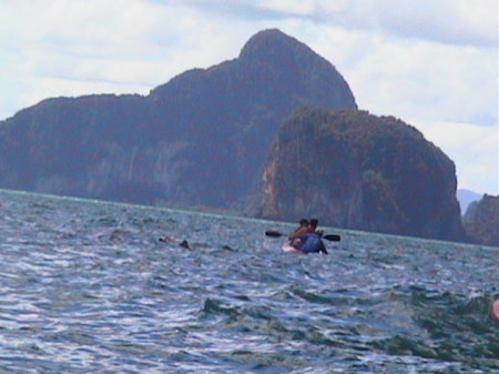 Kayaking near Phuket, Thailand