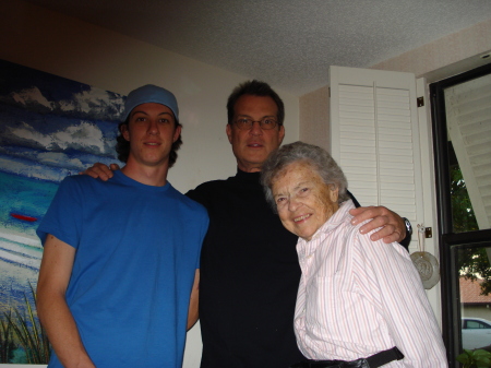 My son Brendan, me, my mom, Venice, FL 2007