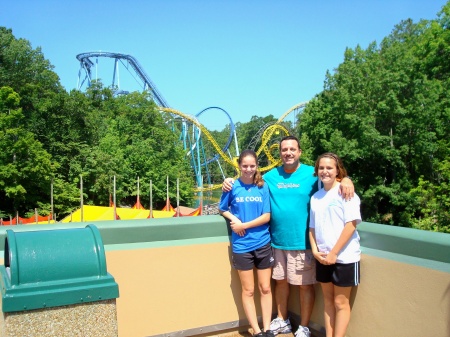 Elisabeth, Joe & Emily at Busch Gardens