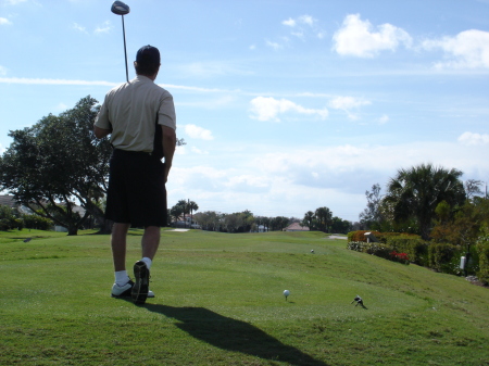 Waiting to Hit off the 12th Tee