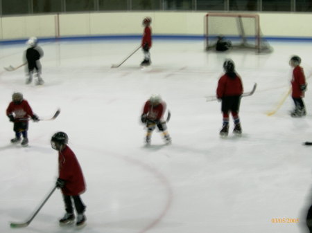 Dillan and hockey practice