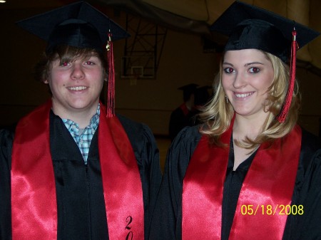 Keelan and Brady at graduation