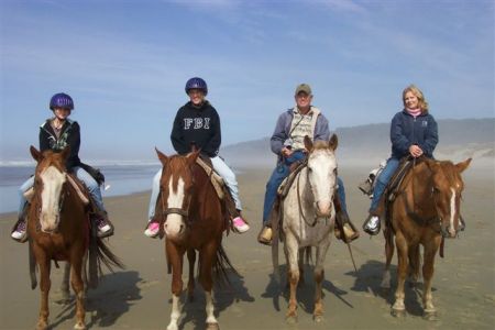 Horseback riding on the Beach