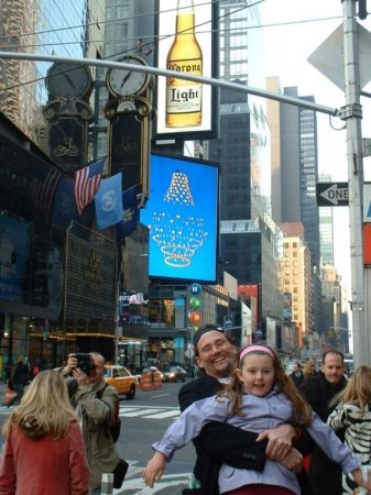 Me and my daughter Emily in Times Square April 2007