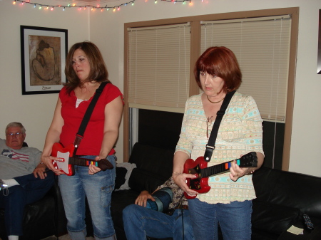 Rockin' out with Guitar Hero