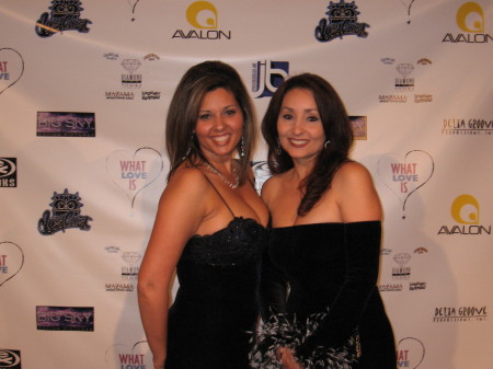 me and My sis Michelle on the Red Carpet
