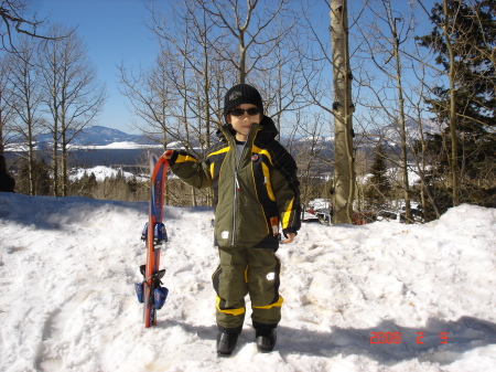 Alec skiing in Flagstaff