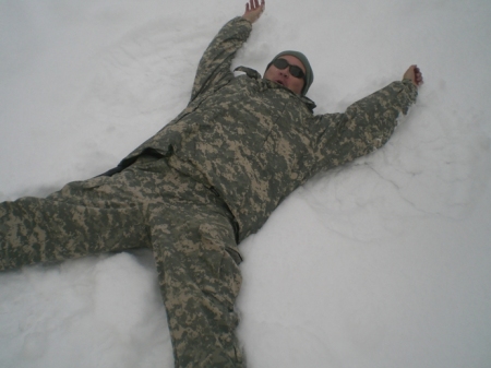 snowangels in afghanistan!