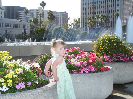Riley in Long Beach waiting to see Sesame Street Live