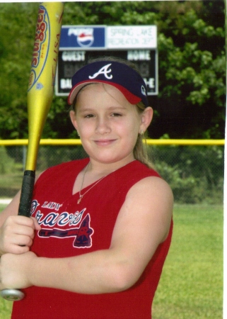 My daughter Ali played for the Lady Braves someday she wil be an alstar pitcher