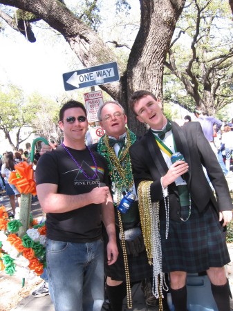 Father and sons St Paddy's Day New Orleans 2007