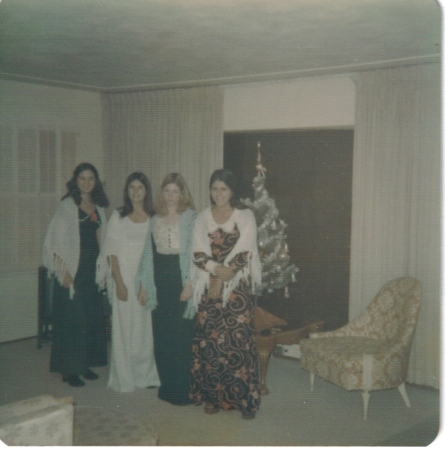 Me, Debbie McCoy, Wendy, Elaine McCoy 1973