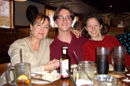 My son, Peter, his fiance, Adrienne, and me 9/16/06