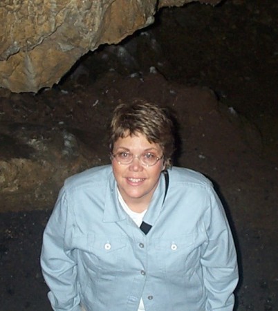 Visiting a cave in Ireland - 2004
