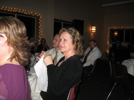 Sandra at grandaughter's wedding