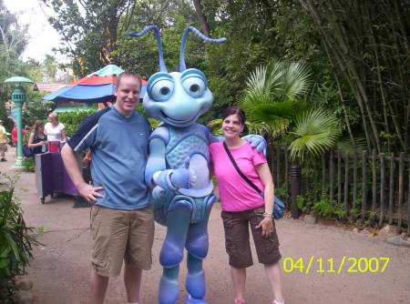 My husband and I on our Honeymoon in Orlando, Florida