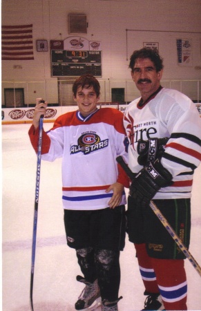 Rick and Patrick after father/son game 2008