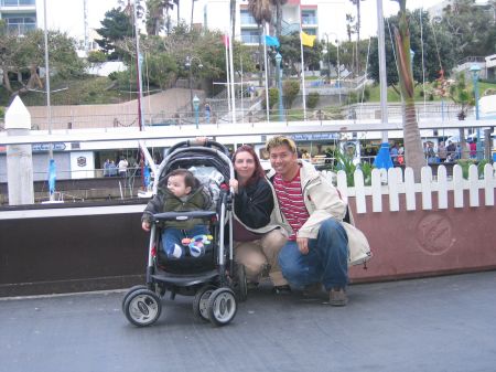 Me Katie my Girlfriend and my Son Connor at Redondo Beach 2007.