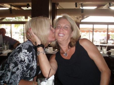 Sister Kiss on Mother's Day