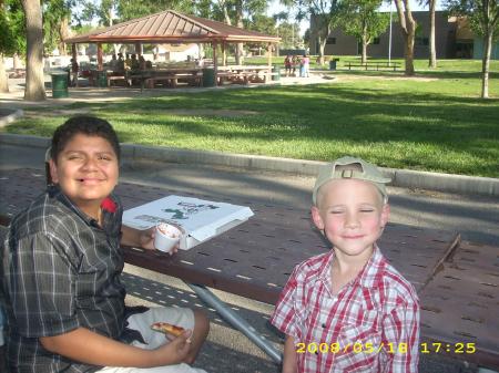 Dominic and my nephew, Noah   May 2008