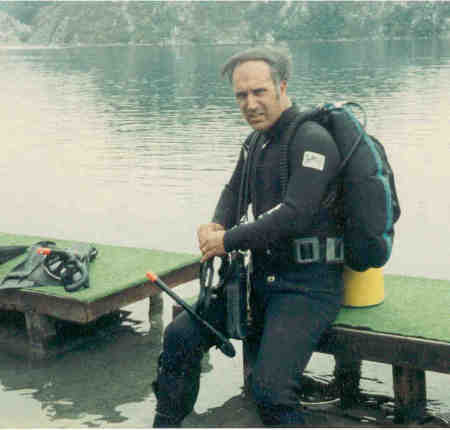 Jim scuba diving