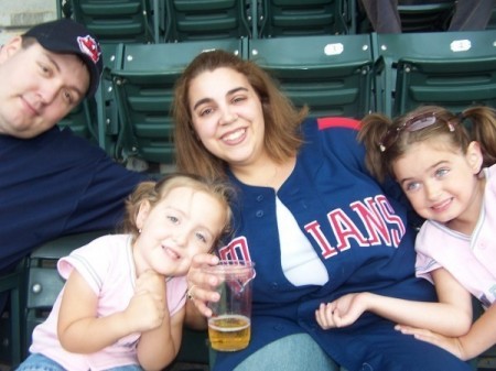us at the indians game