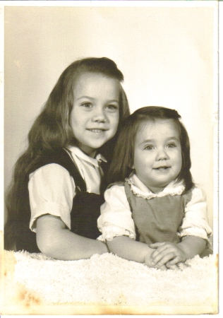 My baby sister and me in 1970