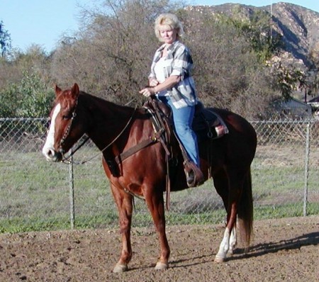 Me riding my horse Tami-D