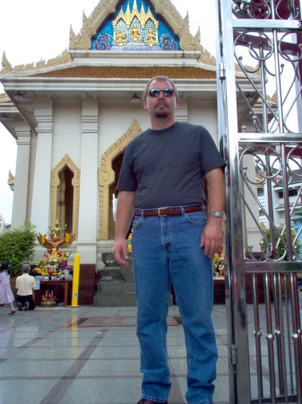At a temple in Bangkok