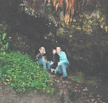 me and the boys at Ape Caves