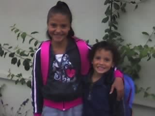 Indura & Raziel 1st day of School 2007