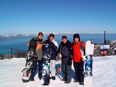 Snowboarding in Tahoe with my "peeps"