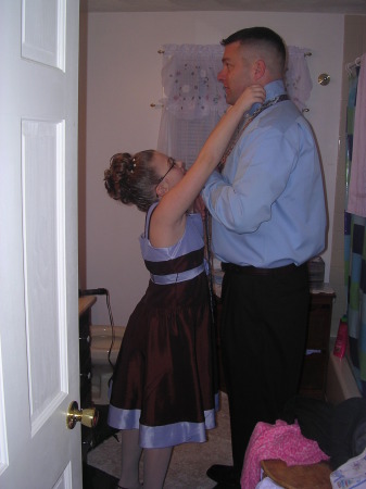 Getting ready for Father/Daughter dance