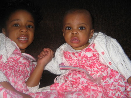 My girls on Easter Sunday '07
