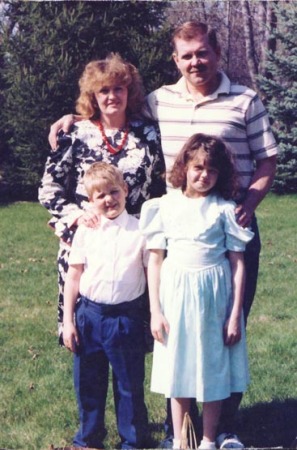 Our Family at Easter 1990, in Illinois