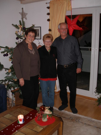 Carol with my cousin Wolfgang & his wife Ursula, Pforzheim, Germany. Dec. 06.