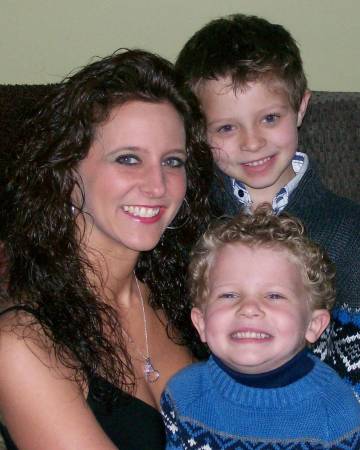 Natalie and Grandsons; Cameron 71/2 & Zachary 5