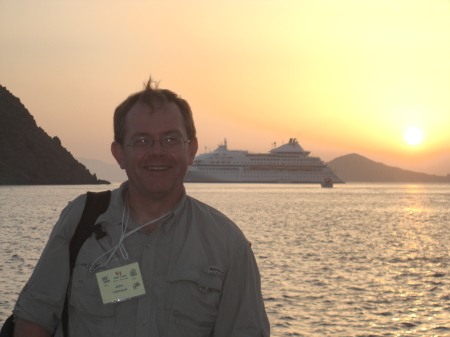 Landing on Patmos from the cruise liner