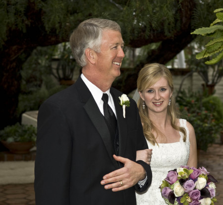 Mitch with daughter at wedding