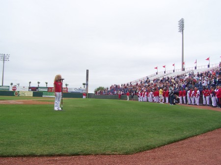 Washinton Nationals and Baltimore Orioles preseason game