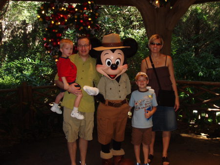 Our family at Disney, Nov. 2005